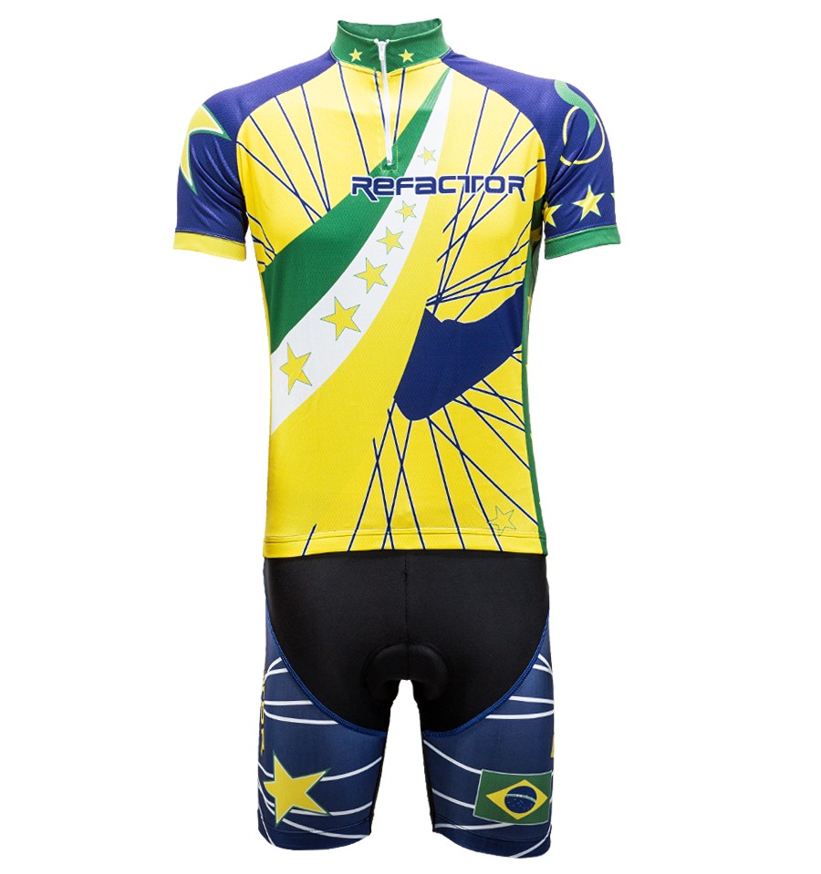 Conjunto Ciclista Star Brasil Amarelo - Refactor