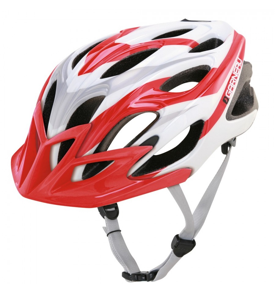 Capacete Louis Garneau Global II branco/vermelho