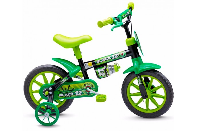 Bicicleta 12 Infantil Black - Nathor