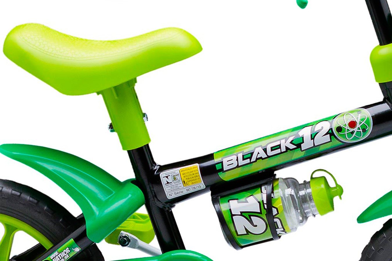 Bicicleta 12 Infantil Black - Nathor