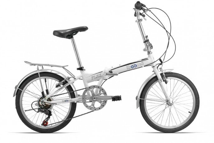 Bicicleta 20 Dobrável 6V Flex Branca - Krooma