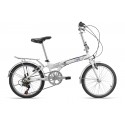 Bicicleta 20 Dobrável 6V Flex Branca - Krooma