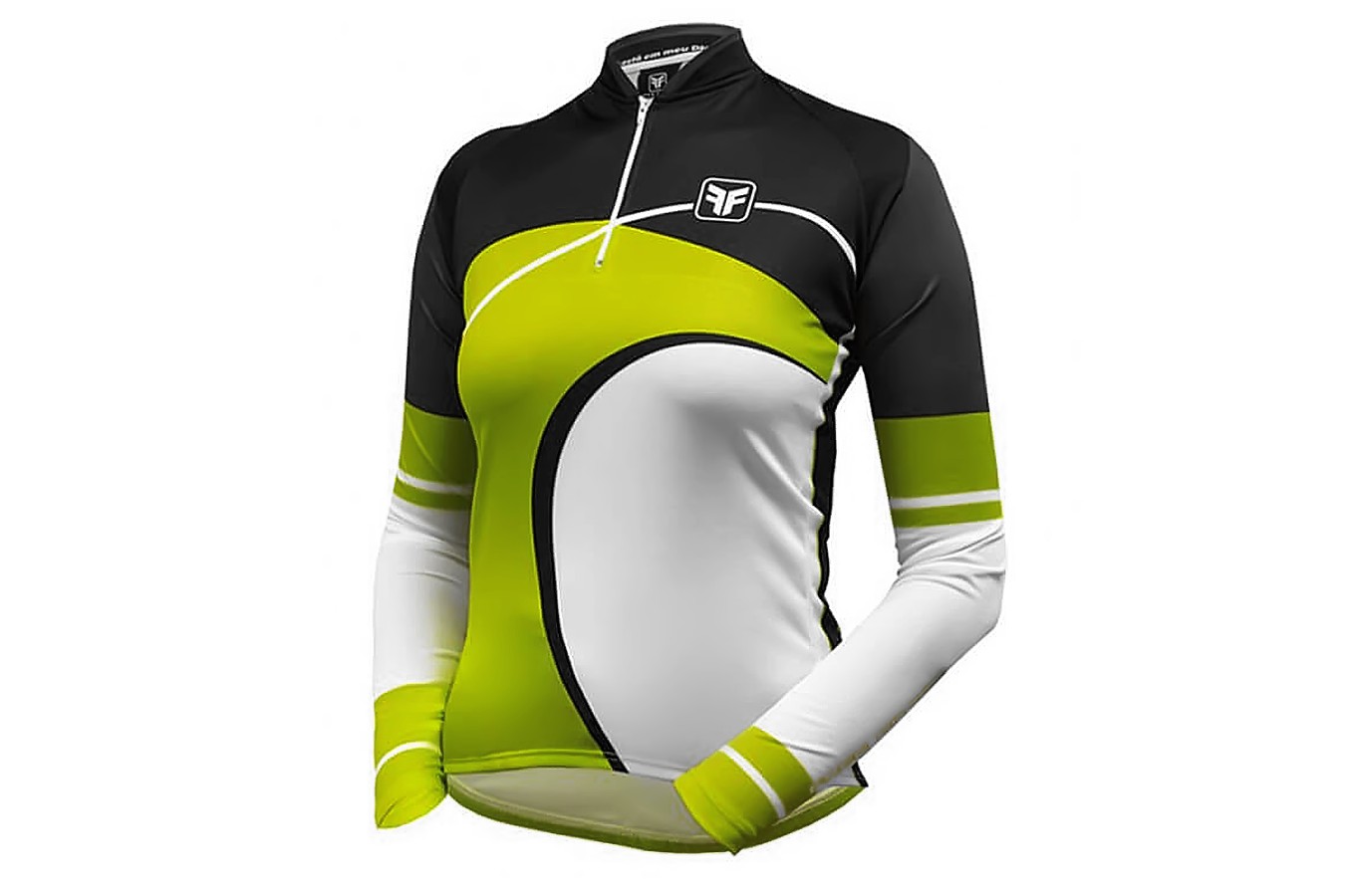 camisa de ciclismo feminina manga longa