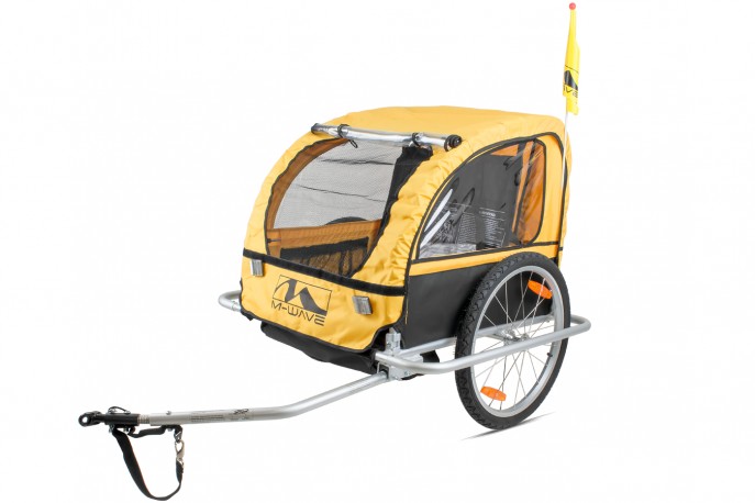 Reboque Transporte Infantil Bike Trailer Com Engate - M-Wave