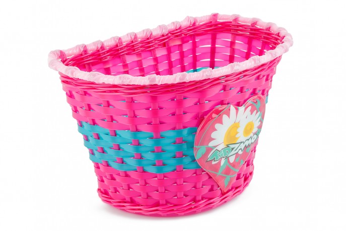 Cesta Infantil Plástico Entrelaçado Flor - Kidzamo