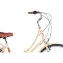 Bicicleta 700 Imperial 7V Com Bagageiro Bege  - Mobele