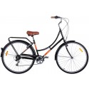 Bicicleta 700 Imperial 7V Com Bagageiro Bege  - Mobele