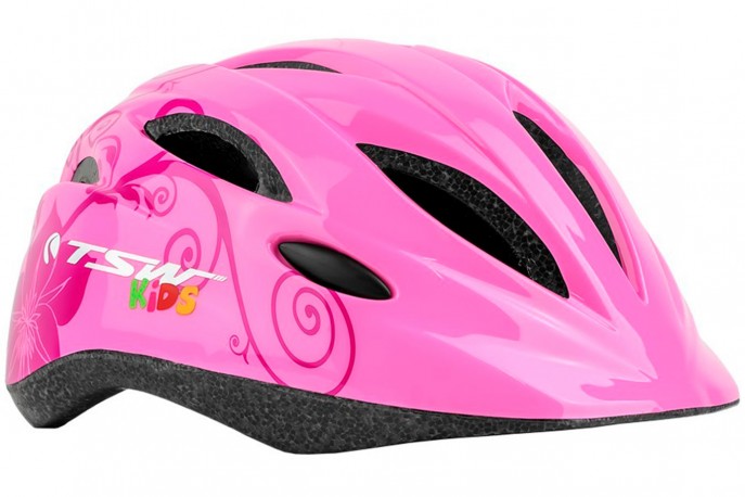 Capacete Ciclista Infantil MTB KIDS New Y-01 Rosa- TSW