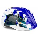 Capacete Ciclista Infantil Azul + Kit com Joelheira e Cotoveleira - Elleven