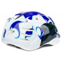 Capacete Ciclista Infantil Azul + Kit com Joelheira e Cotoveleira - Elleven