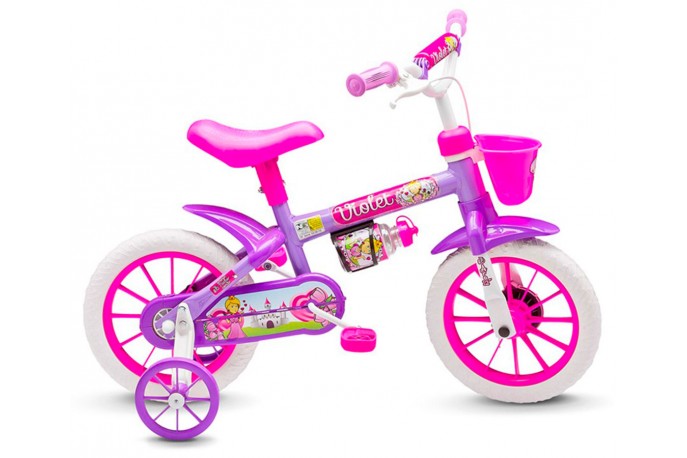 Bicicleta 12 Infantil Violet - Nathor