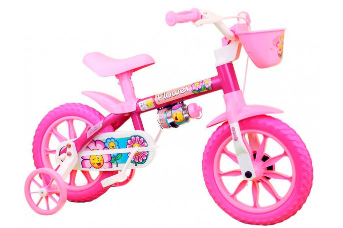 Bicicleta aro 12 modelo flower Nathor