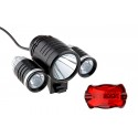 Kit Farol + Vista Light Triplo 1600 Lúmens LL81699