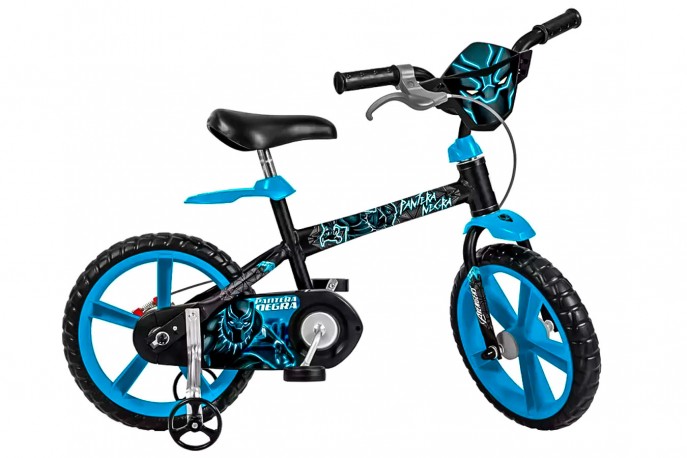 Bicicleta 14 Infantil Pantera Negra - Bandeirante