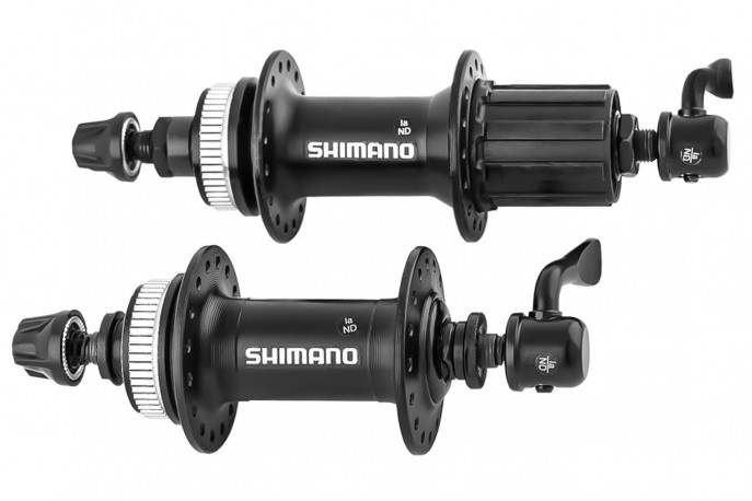 Cubo alumínio com blocagem Shimano K7 8/9 velocidades RM35 Center Lock