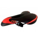 Selim MTB com cavidade preto/vermelho Swivo