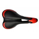 Selim MTB com cavidade preto/vermelho Swivo