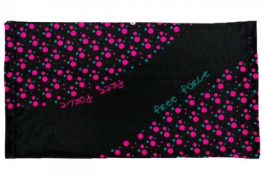 Bandana multiuso Bicycle Preto/Rosa Free Force