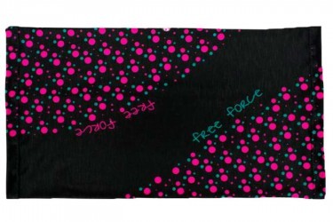 Bandana multiuso Bicycle Preto/Rosa Free Force