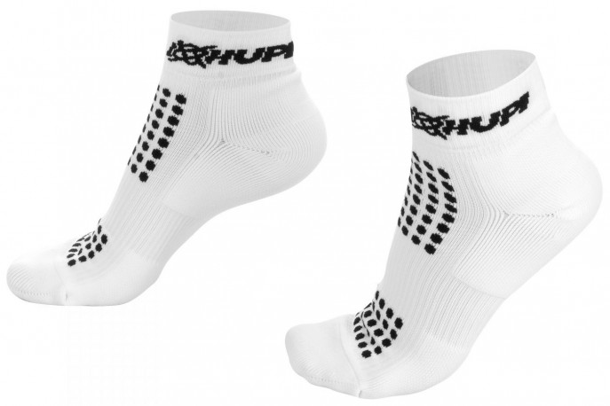 Meias Running Pro Branco/Preto - Hupi