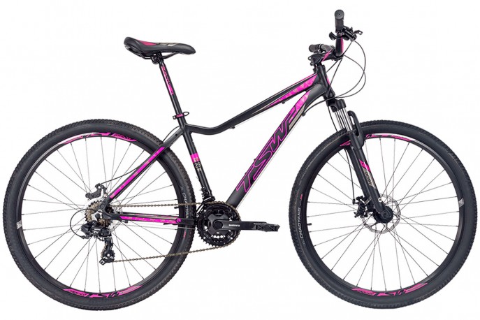 Bicicleta 29 Posh 21V Preta/Rosa - TSW