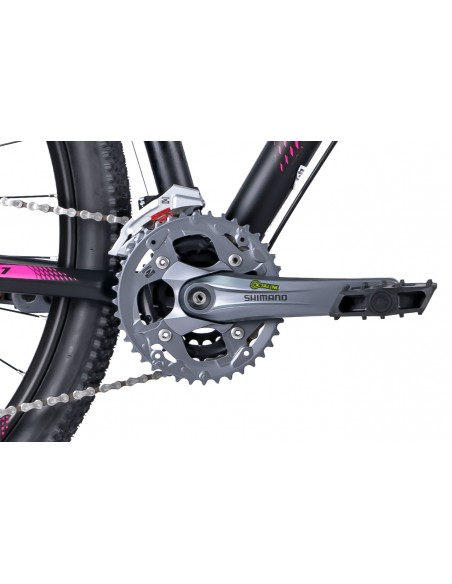 Bicicleta 29 Big Wheel 2019 7.1 preta e rosa 27v Acera - Oggi