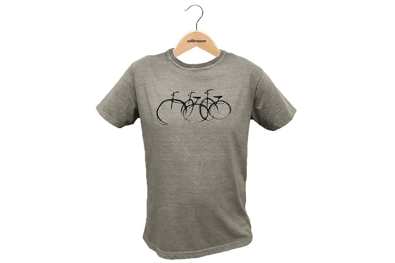 Camiseta Casual Bicicletas Cinza Claro - Elleven