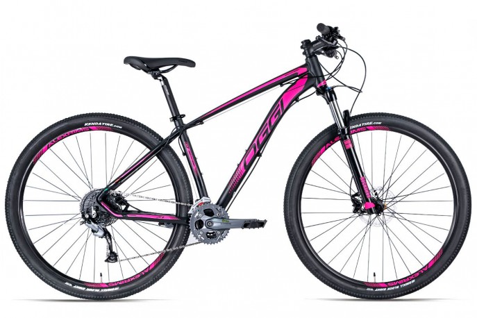 Bicicleta 29 Big Wheel 2019 7.1 preta e rosa 27v Acera - Oggi