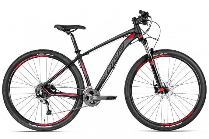 Bicicleta 29 Big Wheel 2019 7.1 preta e vermelha 27v Acera - Oggi