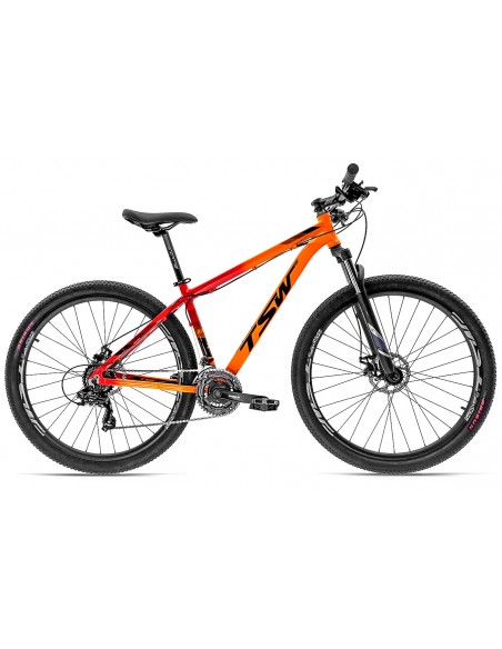 Bicicleta 29 Ride 2019 21V Laranja com vermelho - TSW