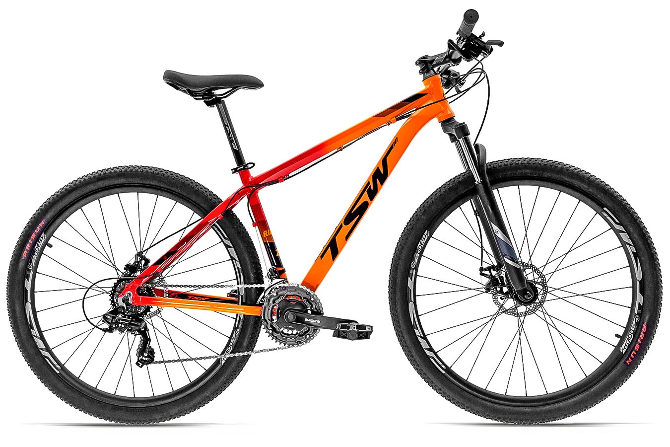 Bicicleta 29 Ride 2019 21V Laranja com vermelho - TSW