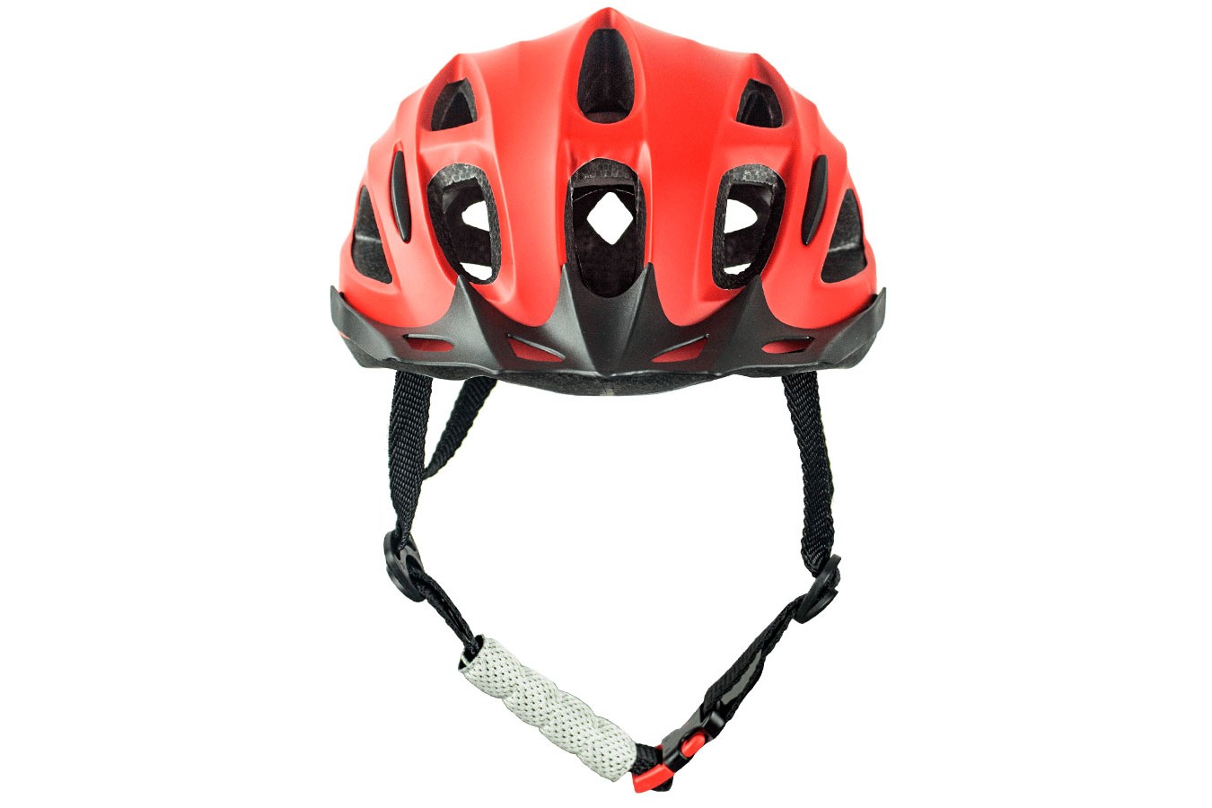 Capacete para ciclista vermelho MTB Walk com LED - TSW