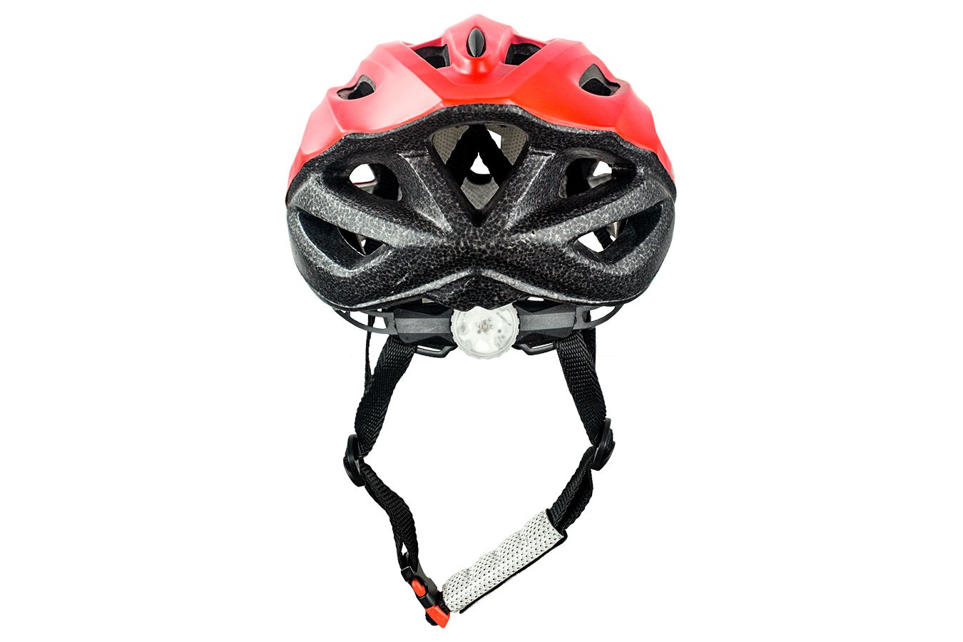 Capacete para ciclista vermelho MTB Walk com LED - TSW