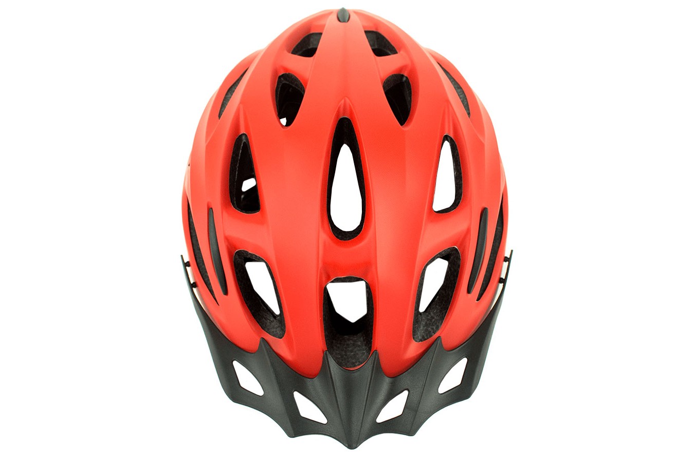 Capacete para ciclista vermelho MTB Walk com LED - TSW