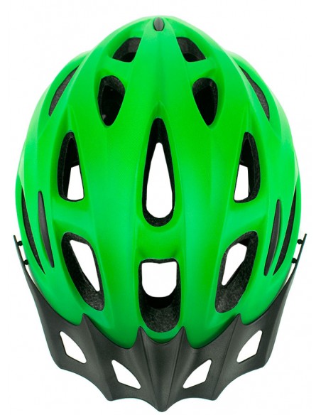 Capacete para ciclista verde MTB Walk com LED - TSW