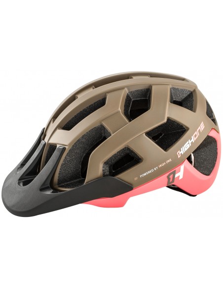 Capacete de ciclista MTB/Speed Marrom / Rosa Cervix High One