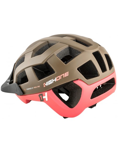 Capacete de ciclista MTB/Speed Marrom / Rosa Cervix High One