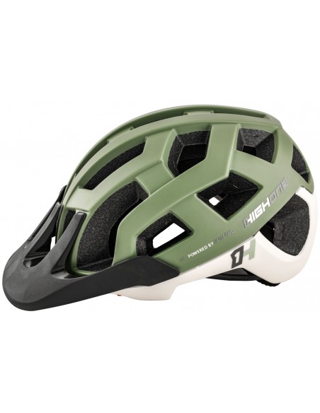 Capacete de ciclista MTB/Speed Cervix Cinza / Verde militar High One