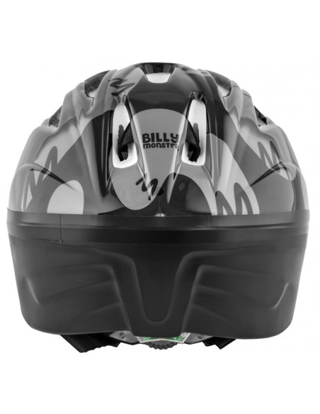 Capacete de Ciclismo Infantil Preto/Cinza com Sinalizador LED - Elleven