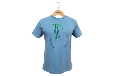 Camiseta Casual Pintura Azul Celeste - Elleven
