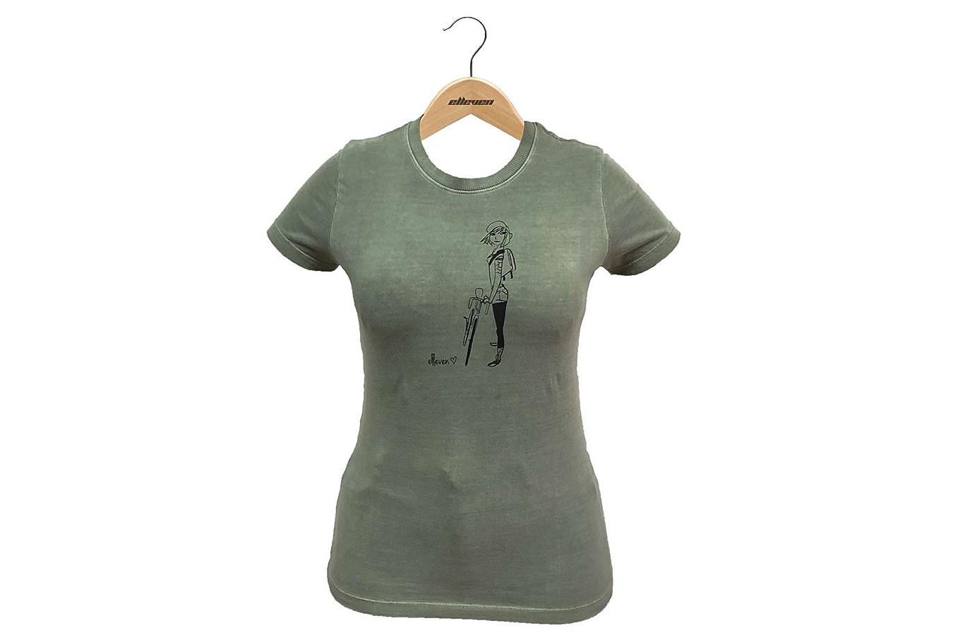 Camiseta Casual Feminina "Girl" Verde - Elleven