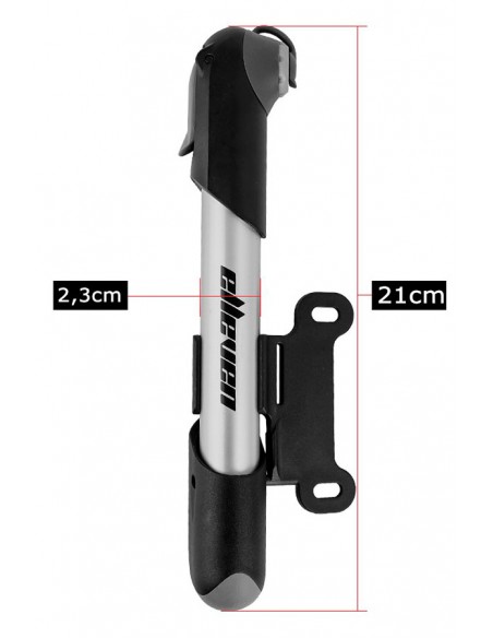 Bomba Ar de Mão Mini Alumínio - Elleven