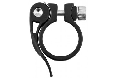 Abraçadeira de selim 31,8 mm em alumínio preta - Elleven 2