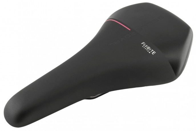 Selim MTB Essenza Sport Athletic RVS Preto Verniz/Rosa - Selle Royal