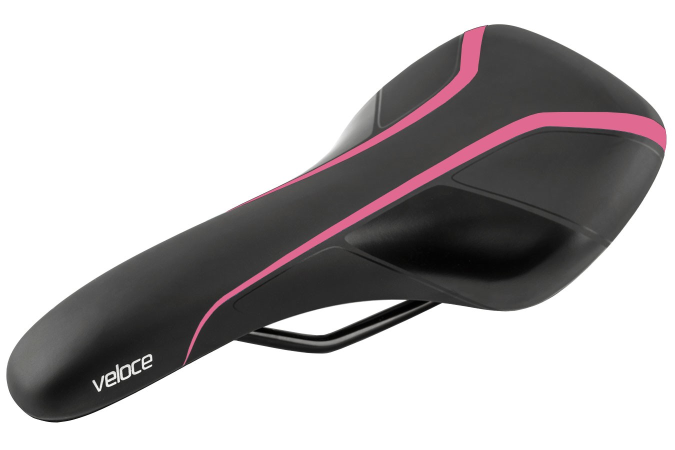 Selim MTB Veloce RVS Preto Verniz/Rosa - Selle Royal