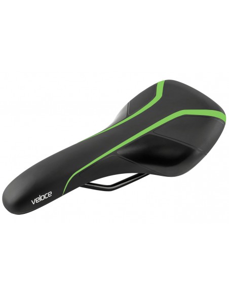 Selim MTB Veloce RVS Preto Verniz/Verde - Selle Royal