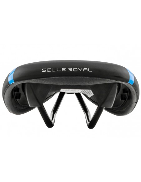 Selim MTB Veloce RVS Preto Verniz/Azul - Selle Royal