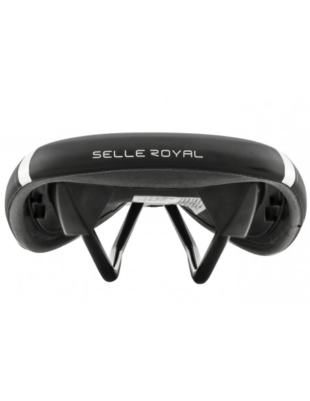 Selim MTB Veloce RVS Preto Verniz/Branco - Selle Royal