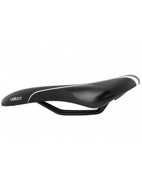 Selim MTB Veloce RVS Preto Verniz/Branco - Selle Royal