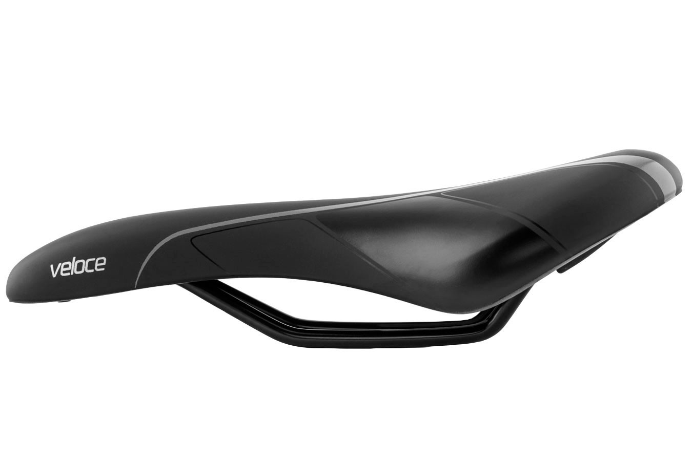 Selim MTB Veloce RVS Preto Verniz/Cinza - Selle Royal